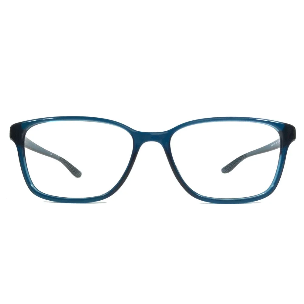 Nike Eyeglasses Frames 7027 405 Shiny Blue Midnight Rectangle 52-15-140
